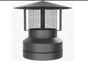 C&J Insta-Pro Twin Wall 5" Rain Cap with Bird Net