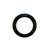 Matt Black Vitreous Enamel 125mm Diameter Trim Ring - 90 Degree