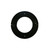 Matt Black Vitreous Enamel 150mm Diameter Split Trim Ring - 90 Degree. Depth of ring is 80mm.