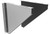 C&J Insta-Pro Twin Wall Black Triangle Bracket Pair (must be ordered with INS-50010 5" Base Wall Support)