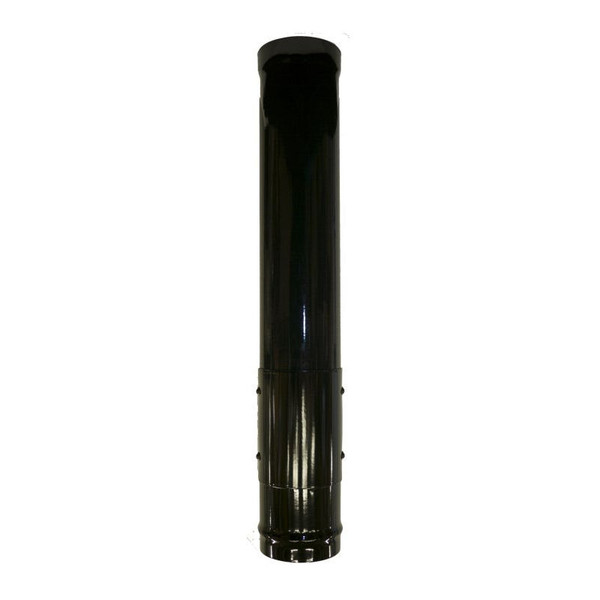 Gloss Black Vitreous Enamel 125mm Diameter 900mm Pipe With Door