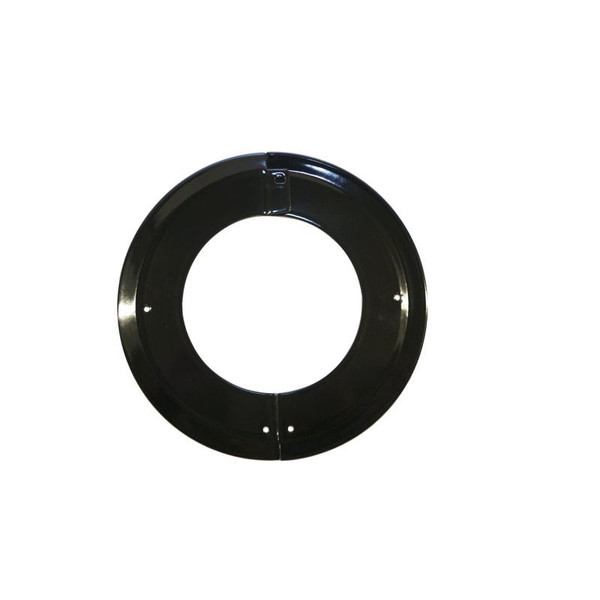 Gloss Black Vitreous Enamel 150mm Diameter Split Ceiling Trim Ring