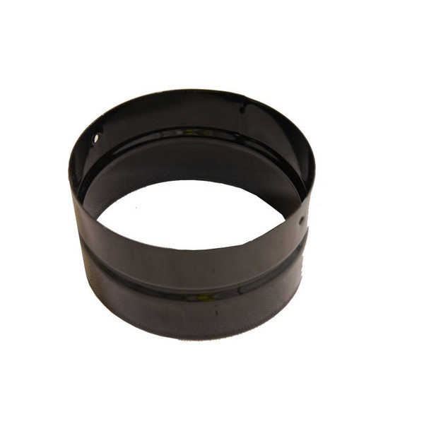 Gloss Black Vitreous Enamel 200mm Diameter Double Socket