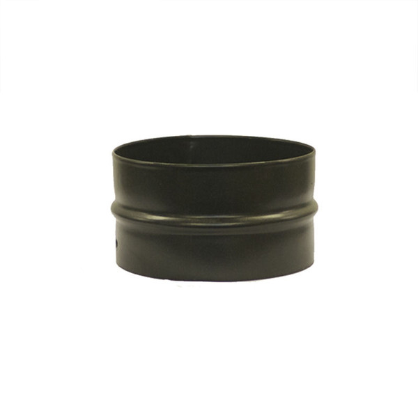 Matt Black Vitreous Enamel 100mm Diameter Double Spigot