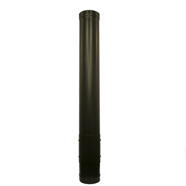Matt Black Vitreous Enamel 100mm Diameter 1200mm Pipe With Door