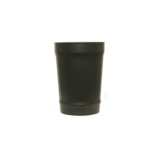 Matt Black Vitreous Enamel 175mm Diameter Tapered Increaser To 200mm Diameter Vitreous Enamel