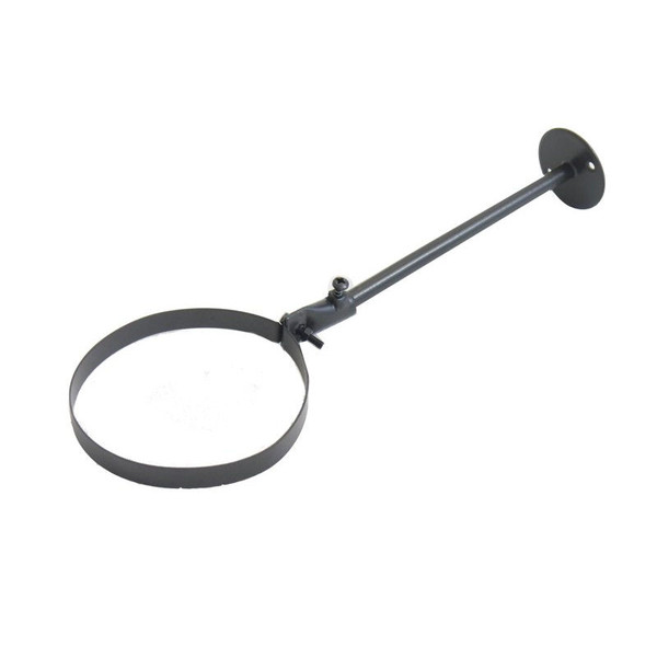 Matt Black Vitreous Enamel 200mm Diameter Pole Style Wall Band