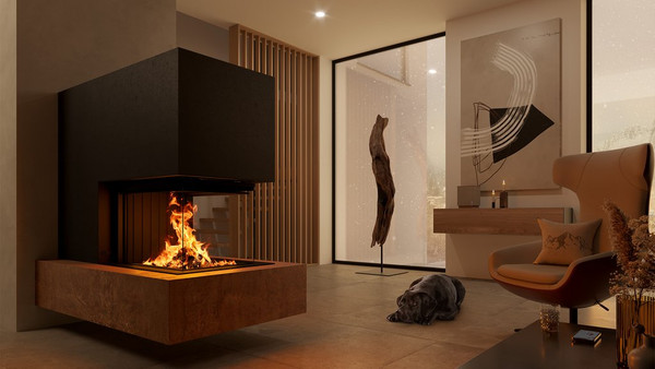 Premium A-U-70h 8.0-14.8 kW wood-burning stove