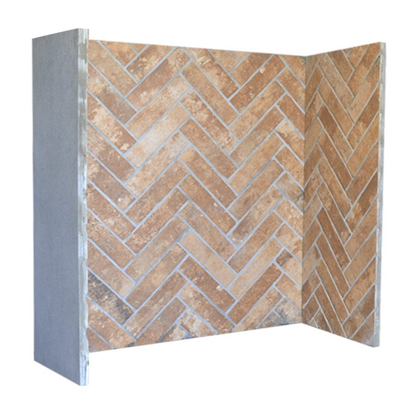 Capital Urban Dusk Herringbone Brick Stove Chamber