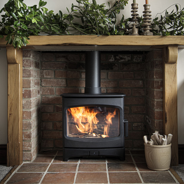 Charnwood Aire 4 Woodburning 4.9kW Stove & Low Stand
