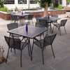 CAFE' 32"x32" OUTDOOR DINING SET (Carbon)