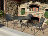 CAFE' 43" OUTDOOR DINING SET (Carbon)