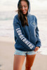 Lastly Screen Ladies Zip Sea Turtle Hoodie