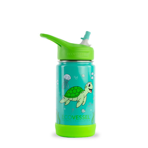 Ocean Turtle Kids Insulated Stainless Steel Water Bottle - 12 oz.