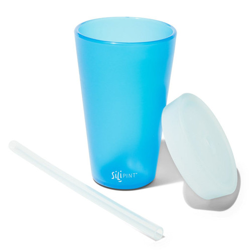 Silicone Straw Tumbler - 16 oz Mountain Air