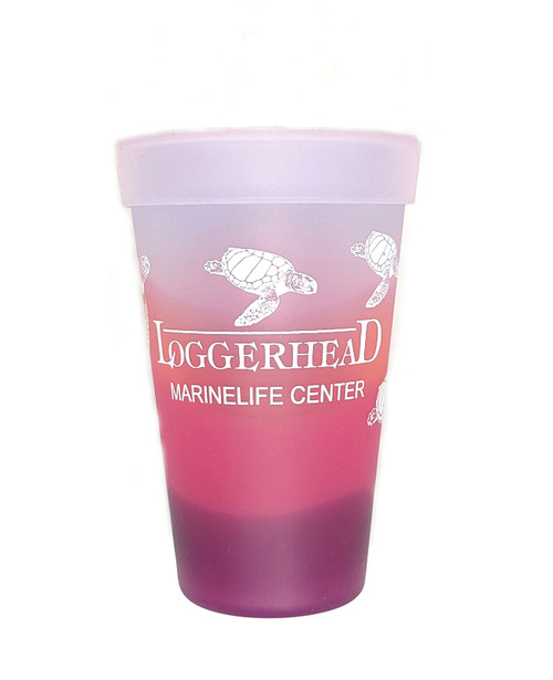 Silicone 16oz Sea Turtle Tumbler with Lid and Straw - Loggerhead