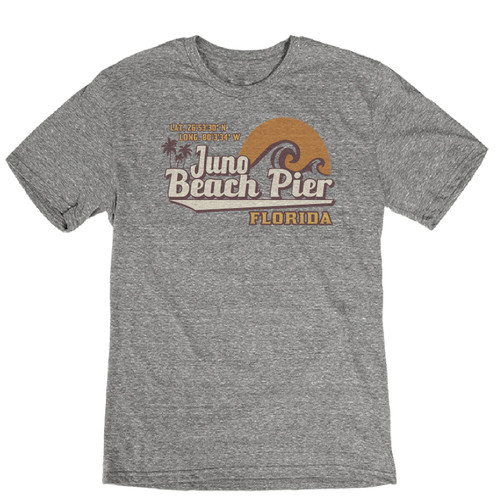 Palms Triblend Juno Beach Pier T-Shirt