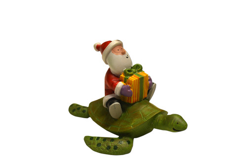 Join in all the sea turtle games with this Santa ornament. Give this sea turtle ornament to the person you turtle-y love or hang it on your tree as a reminder of your favorite sea turtle rescue center. Remind yourself of warmer days with this tropical Santa. 