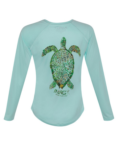 Ladies Long Sleeve Dri Fit Sea Turtle