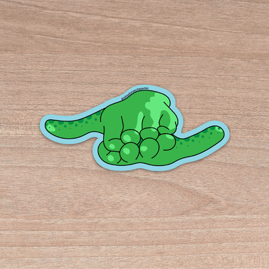 Turtle In Sign Language ASL Sea Turtle Sticker - Loggerhead Marinelife Center