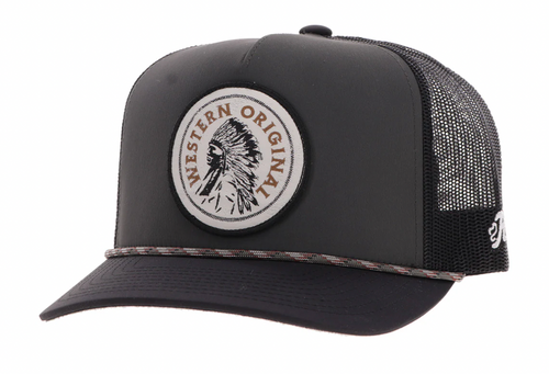 Hooey Quanah Charcoal w/ Black Circle Patch Hooey Quanah Charcoal w/ Black Circle Patch