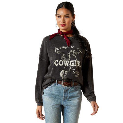 Women's Ariat Oversized Cowgirl Era Longsleeve