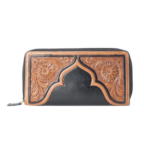 Myra Crimson Square Wallet