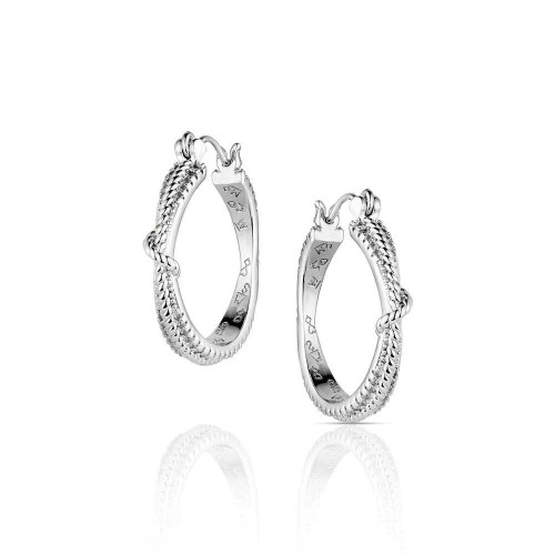 Montana Silversmiths Cowgirl Ice Hoop Earrings
