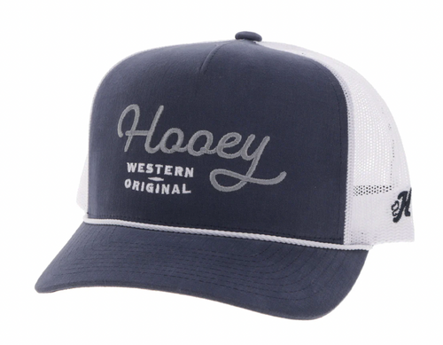 Hooey OG Blue/White w/ White Stitch