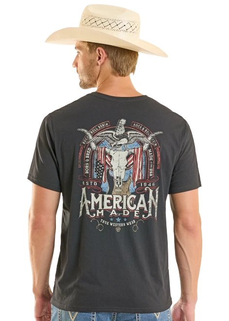 Adult Rock & Roll American Made Graphic Tshirt