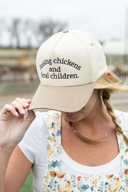 Raising Chickens and Feral Children Hat