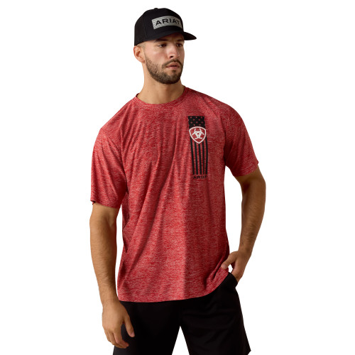 Men's Ariat TEK Patriot Stripe Tshirt