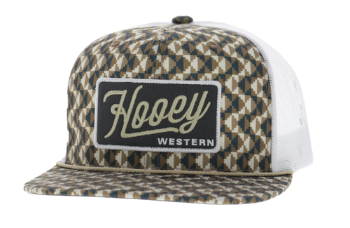 Hooey Lakota Tan/White Cream Patch Hat