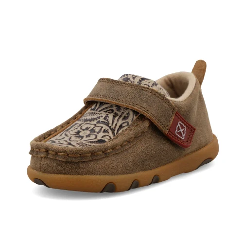 Infant/Toddler Twisted X Brown Tooled Moc
