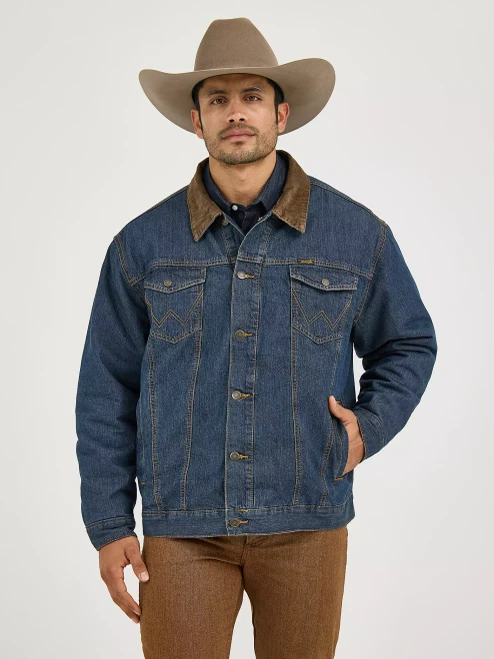 Men's Wrangler Lined Conceal Carry Jean Jacket