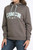 Women's Cinch Tan/ Aqua Hoodie Women's Cinch Tan/ Aqua Hoodie