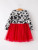 Girl's Cow/Red Tulle Dress Girl's Cow/Red Tulle Dress