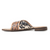 Myra Chappy Criss-cross Hairon & Tooled Leather Slide