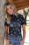 Women's Cruel Navy Branding Mesh Top