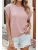 Women's Pink Twisted Ribbed Top
