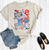 Red, White & Blue Western Collage Tshirt