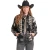 Women's Rock & Roll Black/White Paisley Sherpa