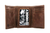 Hooey Classic Smooth Brown Trifold Wallet