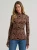Women's Wrangler Black/Tan Mock Floral Top