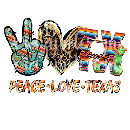 Peace Love Texas Transfer