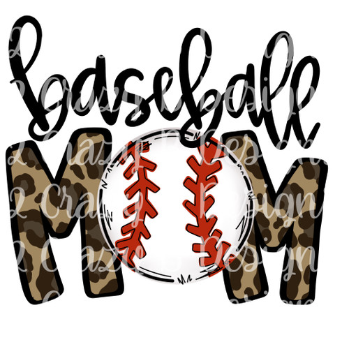 Baseball Mom Cheetah Transfer