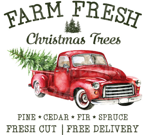 Farm Fresh Christmas Trees Transfer