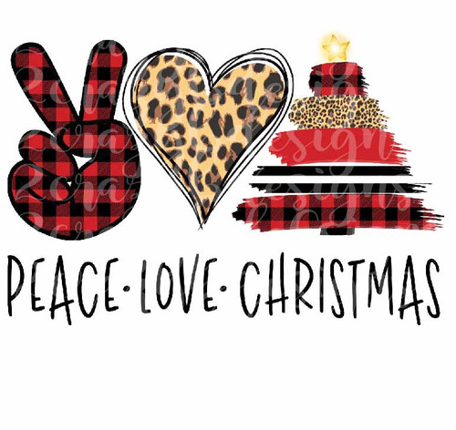 Peace Love Christmas Transfer
