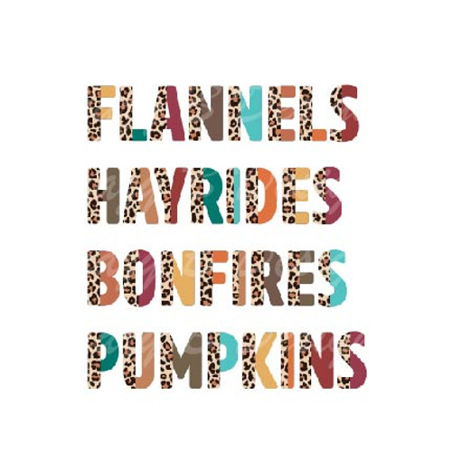 Flannels Hayrides Pumpkin Transfer