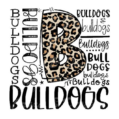 Bulldogs Typography Transfer